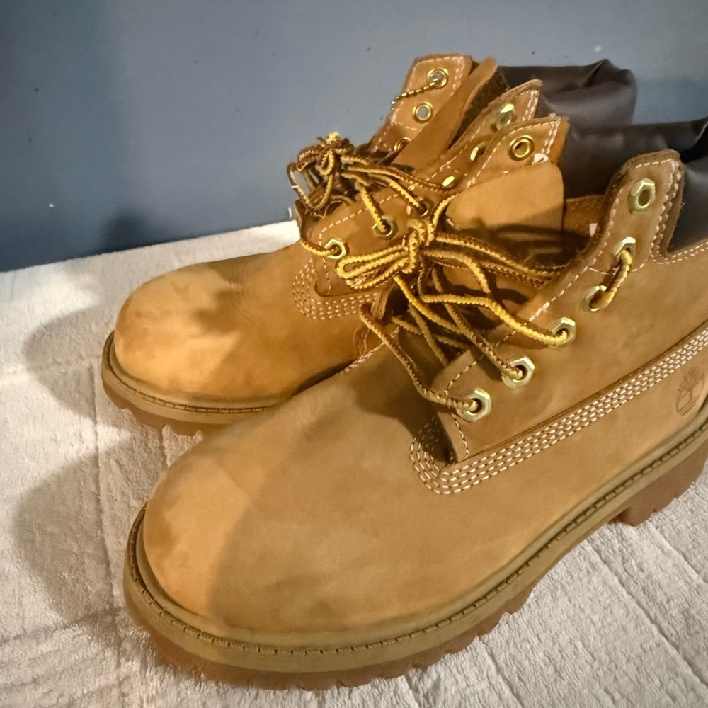 Timberland Wheat Nubuck Boots - Picture 2 of 9